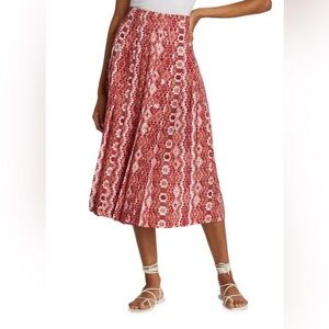 NWT ALTUZARRA Tullius Pleated Abstract Midi-Skirt